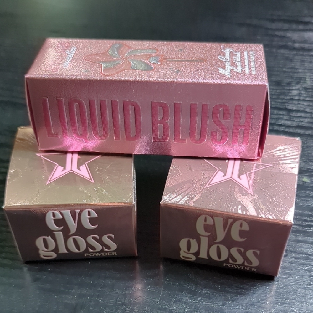 3 items Jeffree Star Cosmetics Eye Gloss & Liquid Blush, NEW